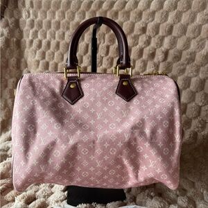 Pink Monogram satchel